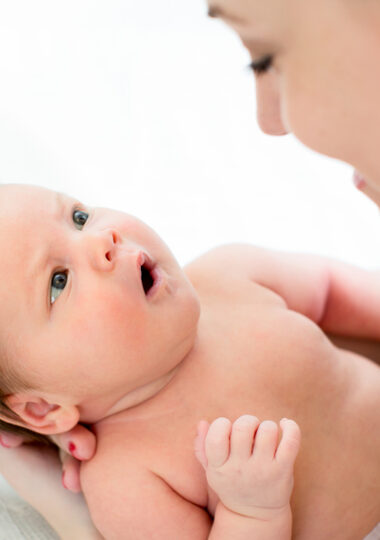 newborn gazing