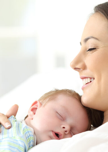 mum baby sleeping